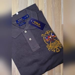 NWT Polo Ralph Lauren Men's Triple Pony Big Label Mesh Classic Slim Fit Polo